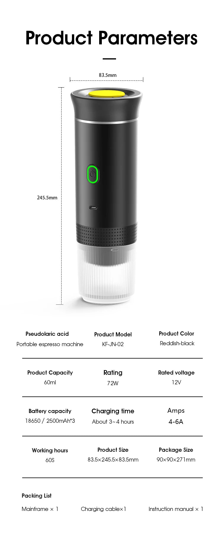 Tripresso™ Wireless 3-in-1 Portable Coffee Maker