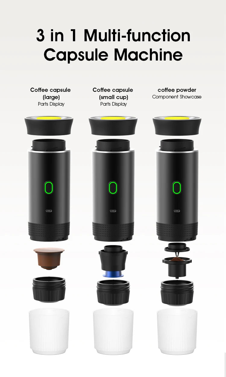 Tripresso™ Wireless 3-in-1 Portable Coffee Maker