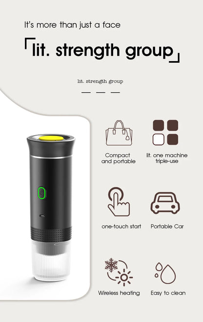 Tripresso™ Wireless 3-in-1 Portable Coffee Maker